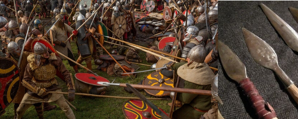 The spears was the most weapon used by the vikings