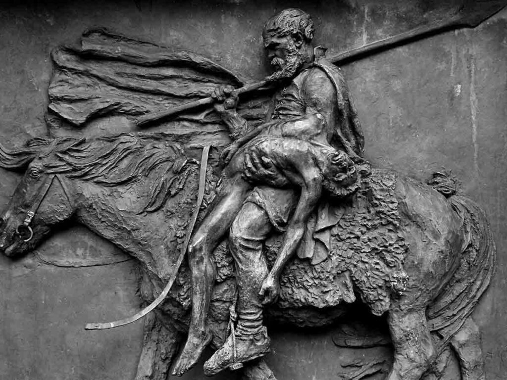 Relief of Egil, by Ann Marie Carl-Nielsen, near Borg, Iceland, c. 1900-1945
