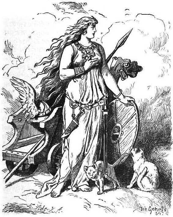Freya, by Johannes Gehrts, 1901