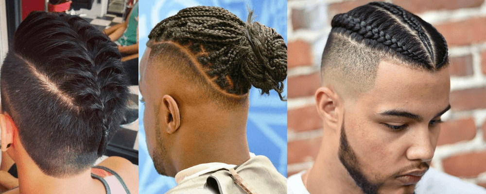 Undercut with braid haircut