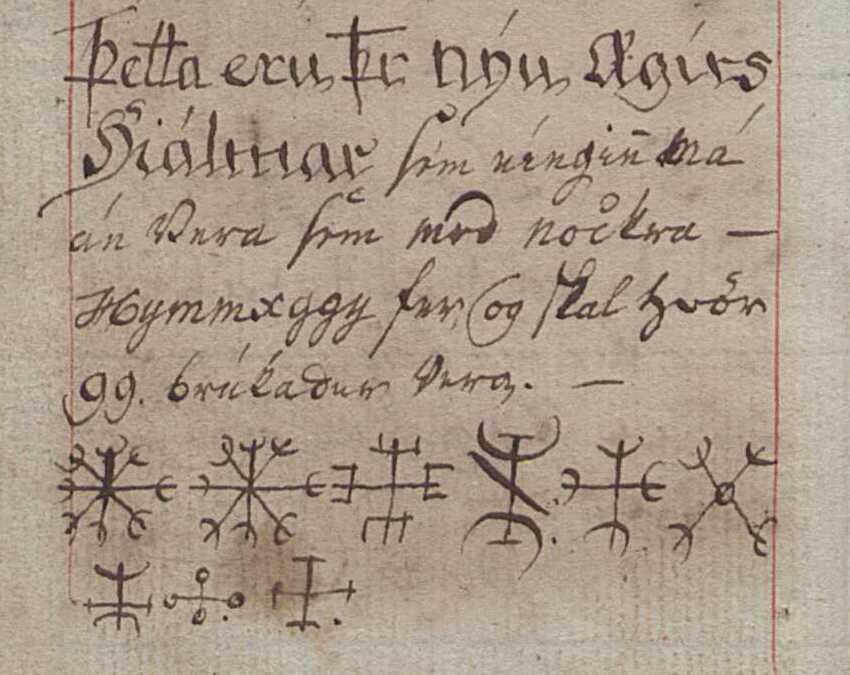 Aegishjalmr in LBS 2413 8vo