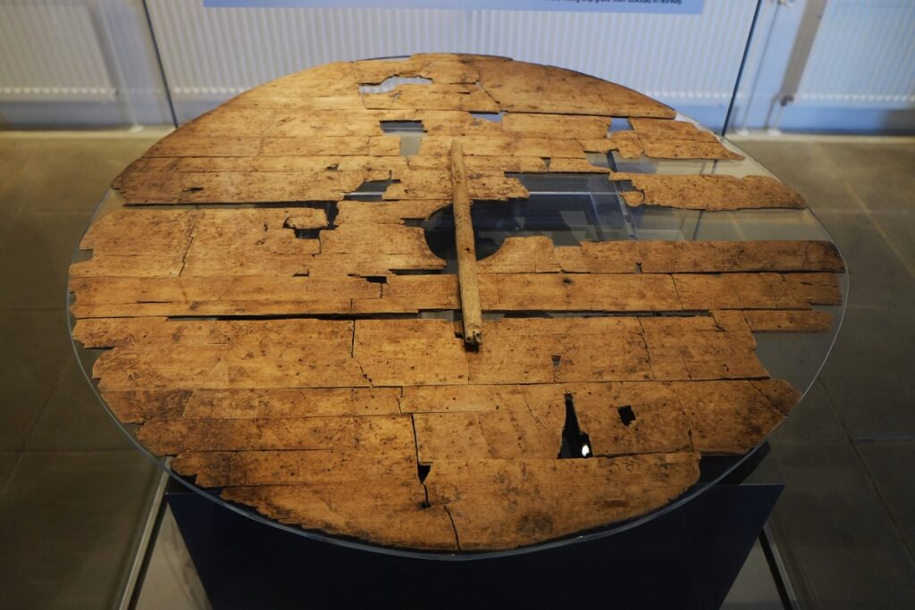 Remains of a Viking roundshield