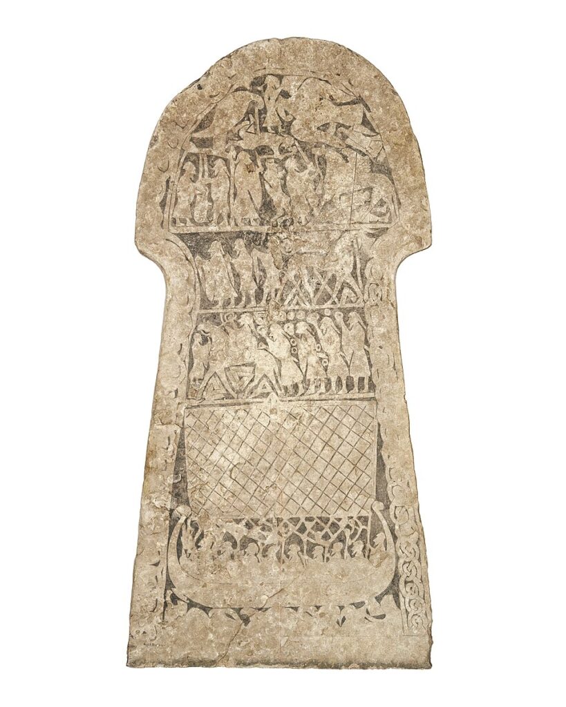 Tängelgårda I Runenstein, Gotland, Schweden, 8. Jahrhundert. Quelle: Nationale Historische Museen Schwedens