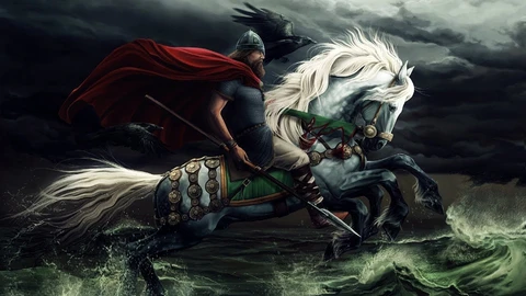 Gullfaxi, das Pferd, das Thor dem Riesen Hrungnir als Eroberungsstamm abnahm, bevor er es seinem Sohn Magni schenkte, war ebenfalls ein extrem schnelles und ausdauerndes Pferd, aber es hat Sleipnir nicht entthront.