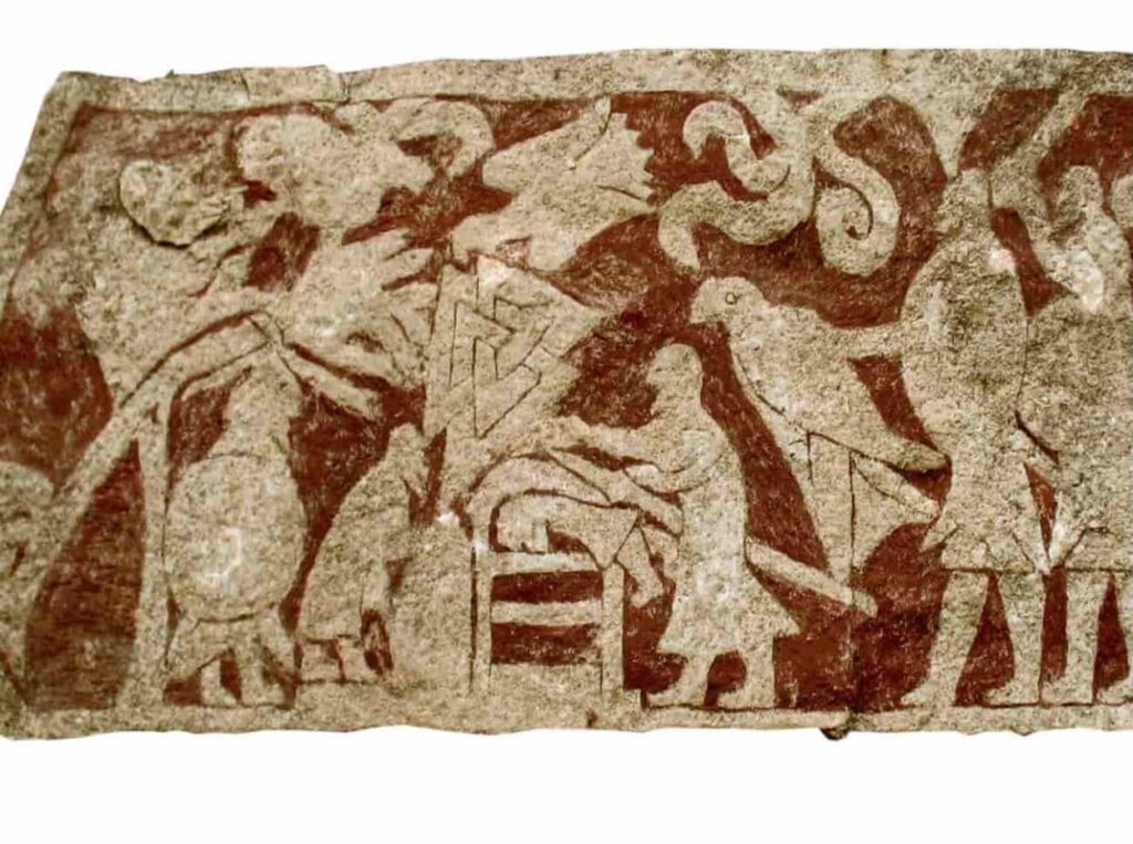 Valknut-Symbol auf dem Gotland-Gedenkstein