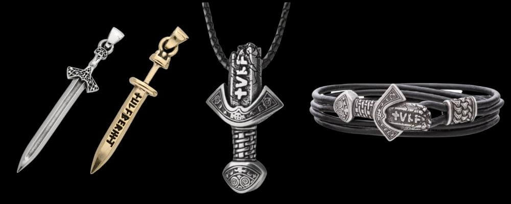 Viking sword jewelry