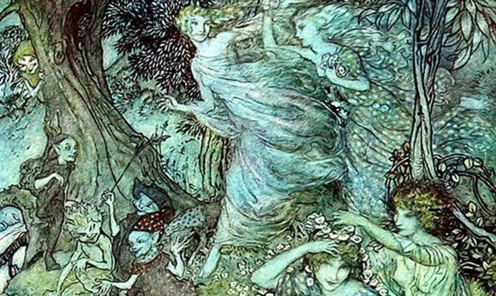 Wood Nymphs, by Arthur Rackham, 1921