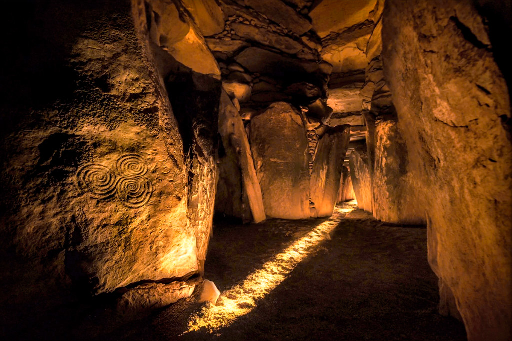An Irish Neolithic Passage Tomb at Newgrange. Source: National Museum of Ireland