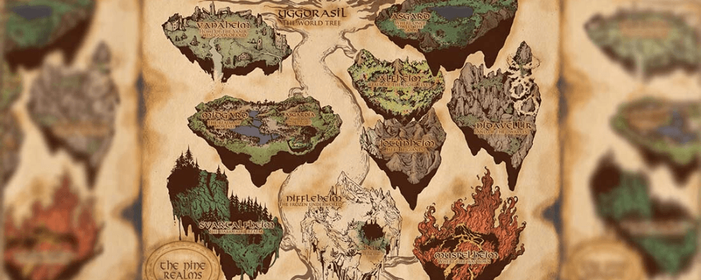La carte des neuf mondes