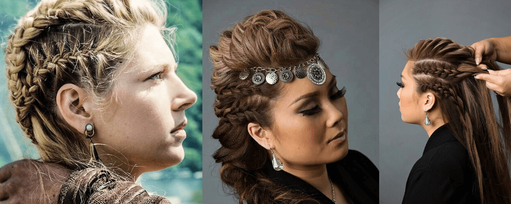 Top 30 des coiffures vikings pour femme  Femme viking, Undercut femme,  Cheveux longs rasés