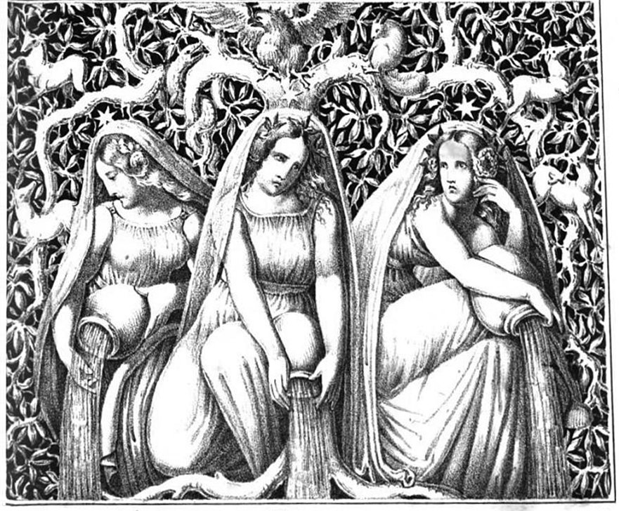 Norns, by Amalia Schoppe, 1832