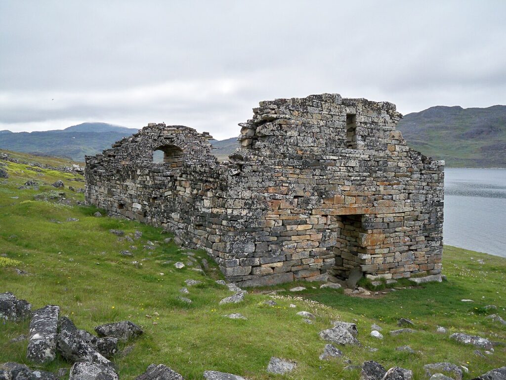 Hvalsey Church, the oldest church ruins in Greenland, probably c. 1400