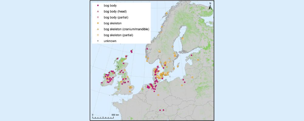 Distribution of Bog Bodies