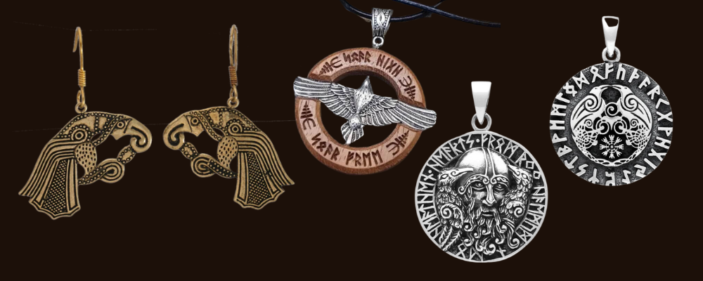 Huginn and Muninn jewelry