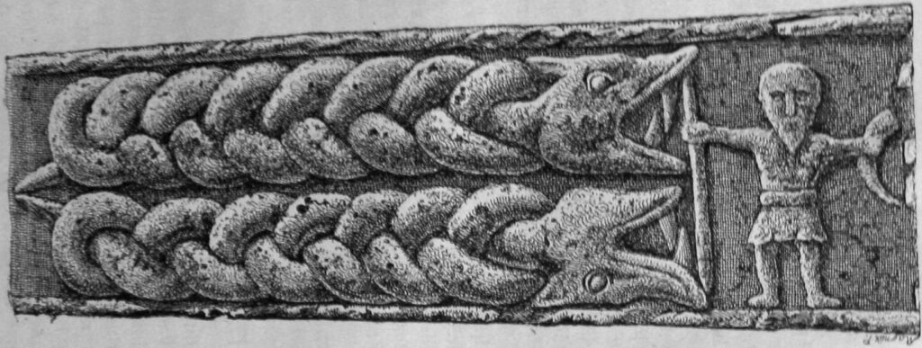 Image de Heimdall sur la croix de Gosford