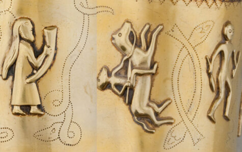 Image possible d'une Valkyrie sur les Cornes d'Or de Gallehus