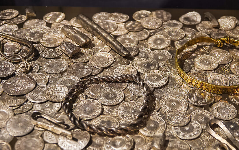 Münzen aus dem Münzfund im Vale of York