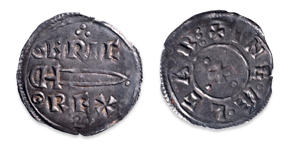 Erik Bloodaxe Coin, York, c. 952-954. Source: British Museum