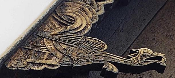 Viking-style dragon from the Hopperstad Stave Church, Norway, 12th century