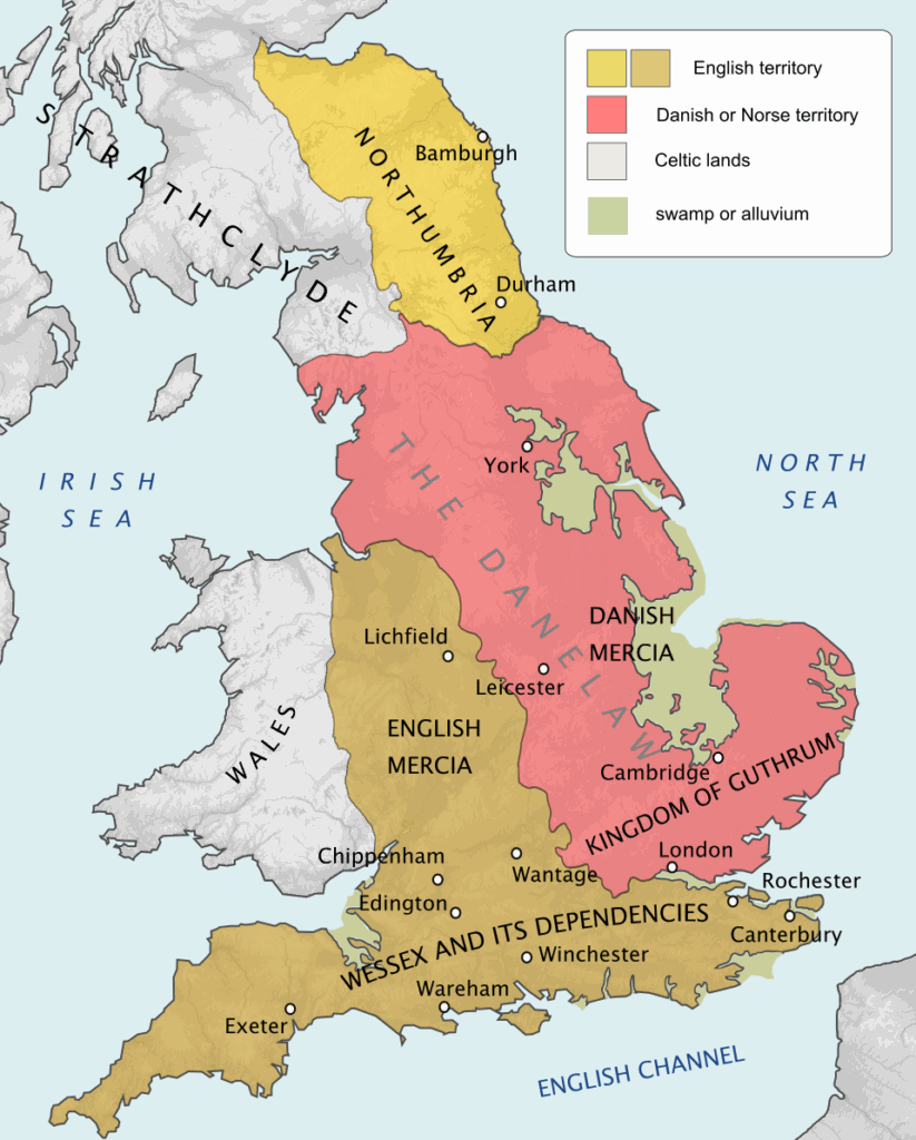 Danelaw Map