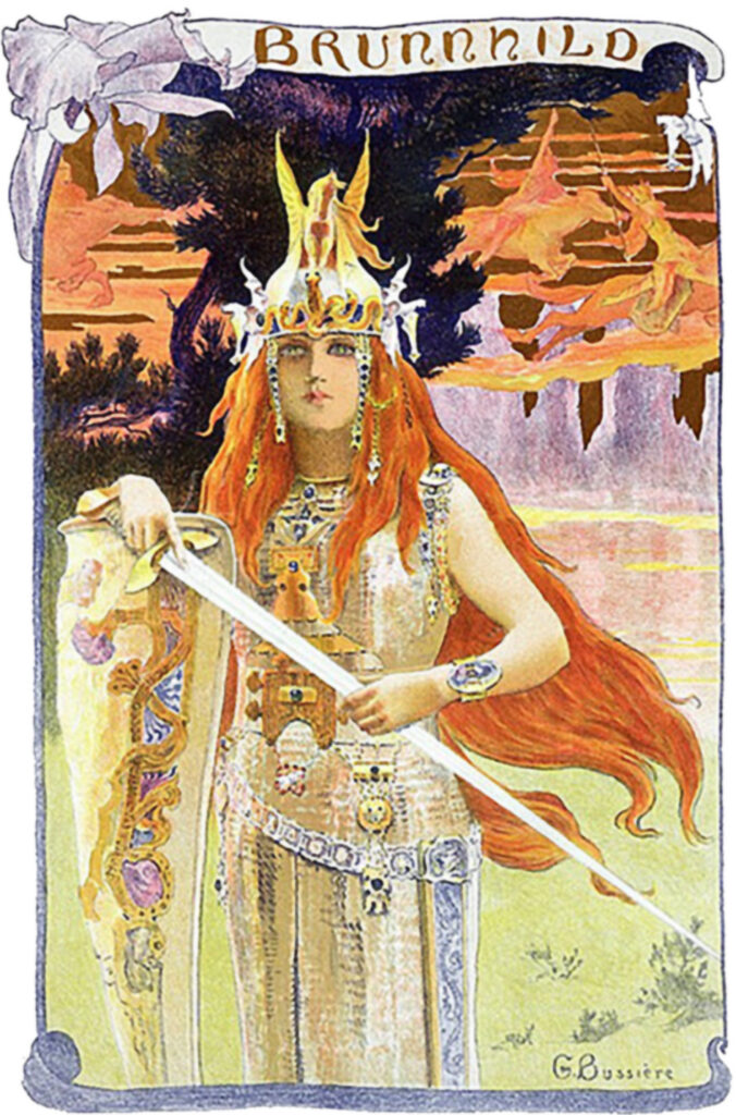 Brunnhild, by Gaston Bussiere, 1897