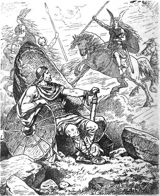"Helgi et Sigrun" (1901) de Johannes Gehrts.