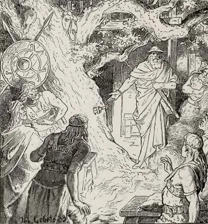 Odin et l'épée, par Johannes Gehrts