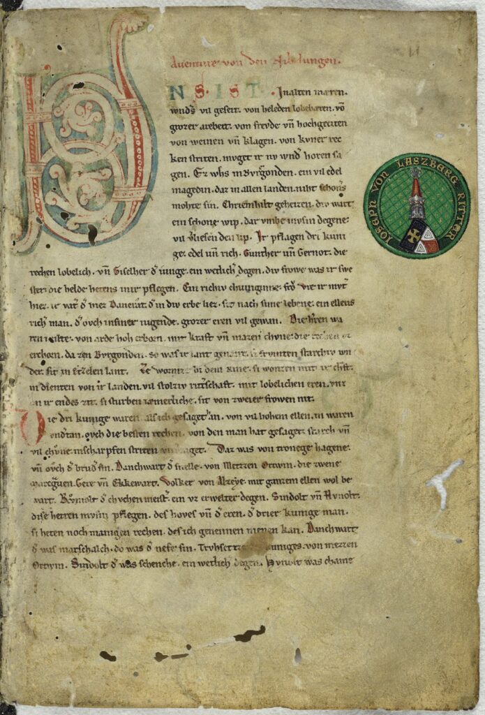 Le manuscrit de la Saga des Volsungas, Islande, XIIIe siècle
