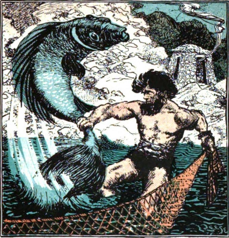 The Capture of Loki, by Charles H. Sylvester, 1922