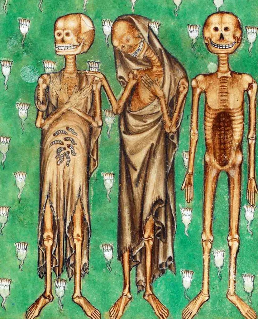 The Three Dead, from De Lisle Psalter, England, c. 1308-1340